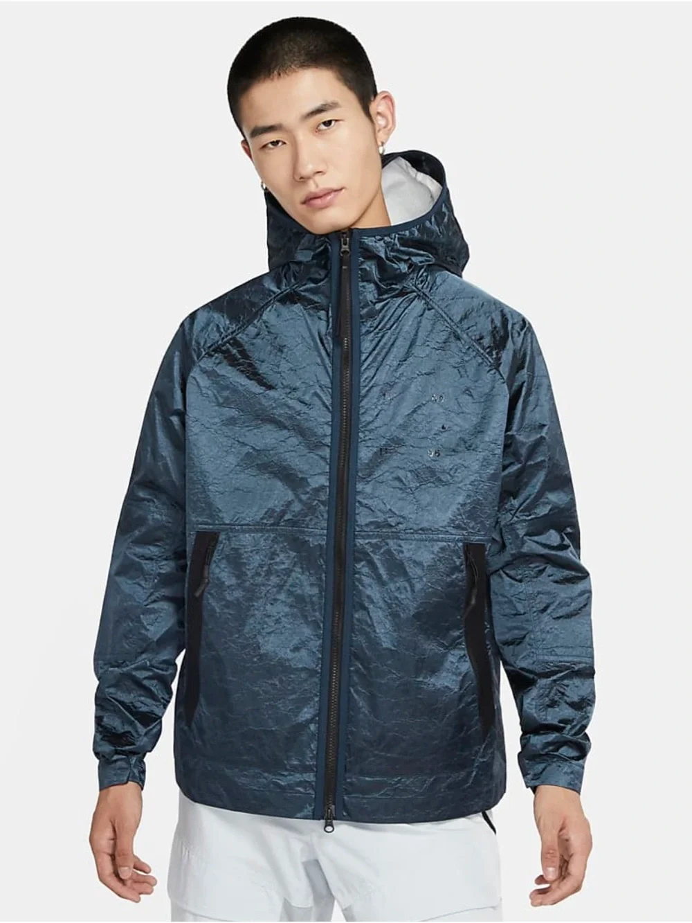 NWT Men's Nike Deep Ocean Sportswear Tech Pack Woven Hooded Jacket Size 3XL